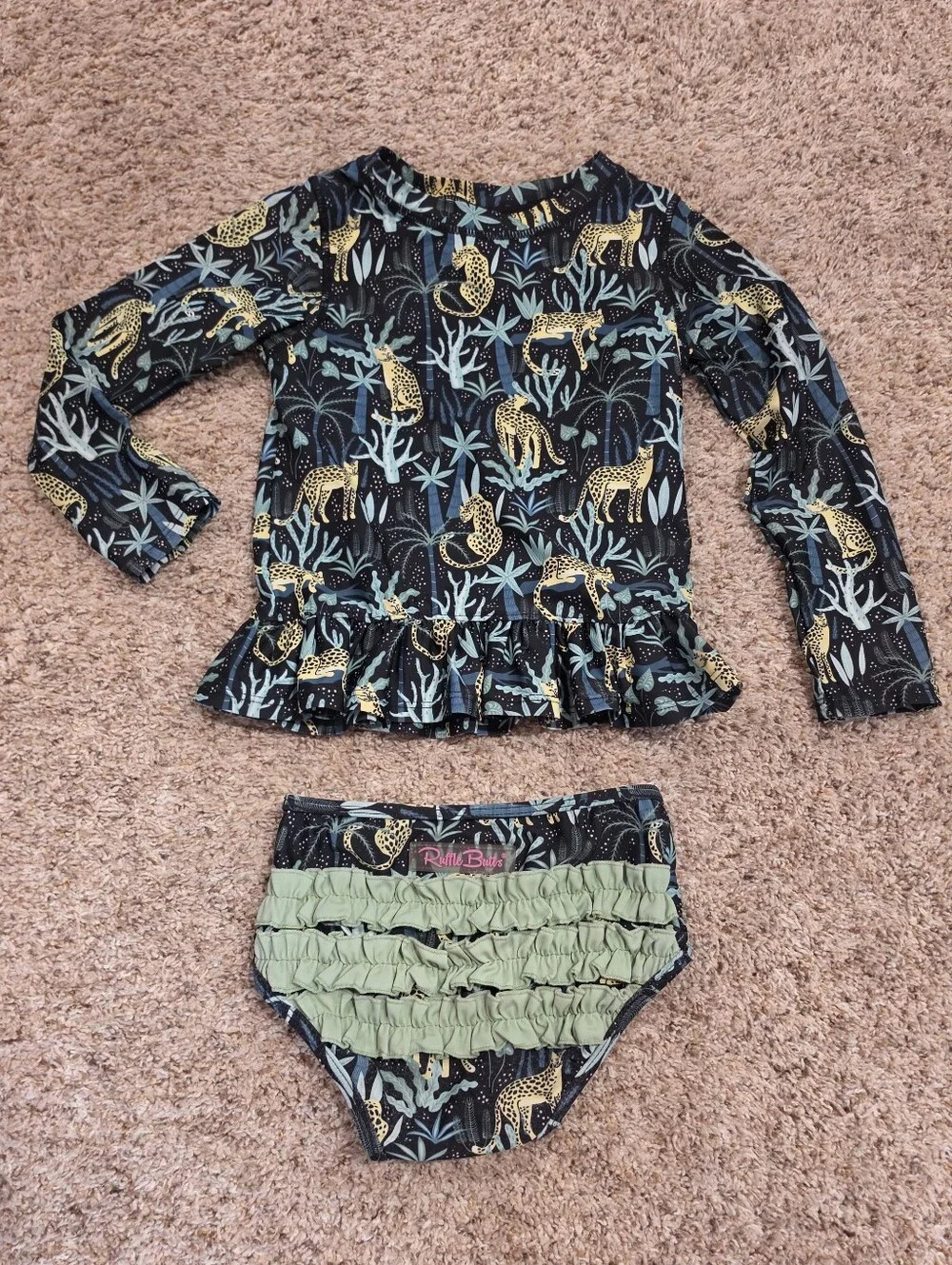 HUGE Lot Girls Ruffle Butts Swim Tops Bottoms Rash Guard Size 5